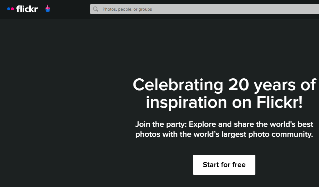 محرك بحث Flickr (للصور عالية الجودة)