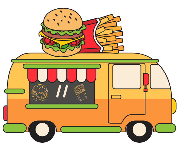 بيع وجبات جاهزة أو سريعة