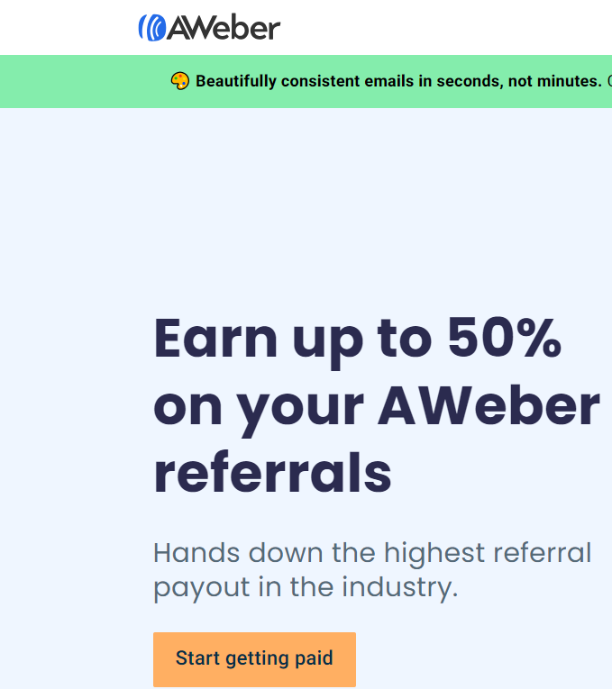 موقع Aweber للتسويق بالعمولة