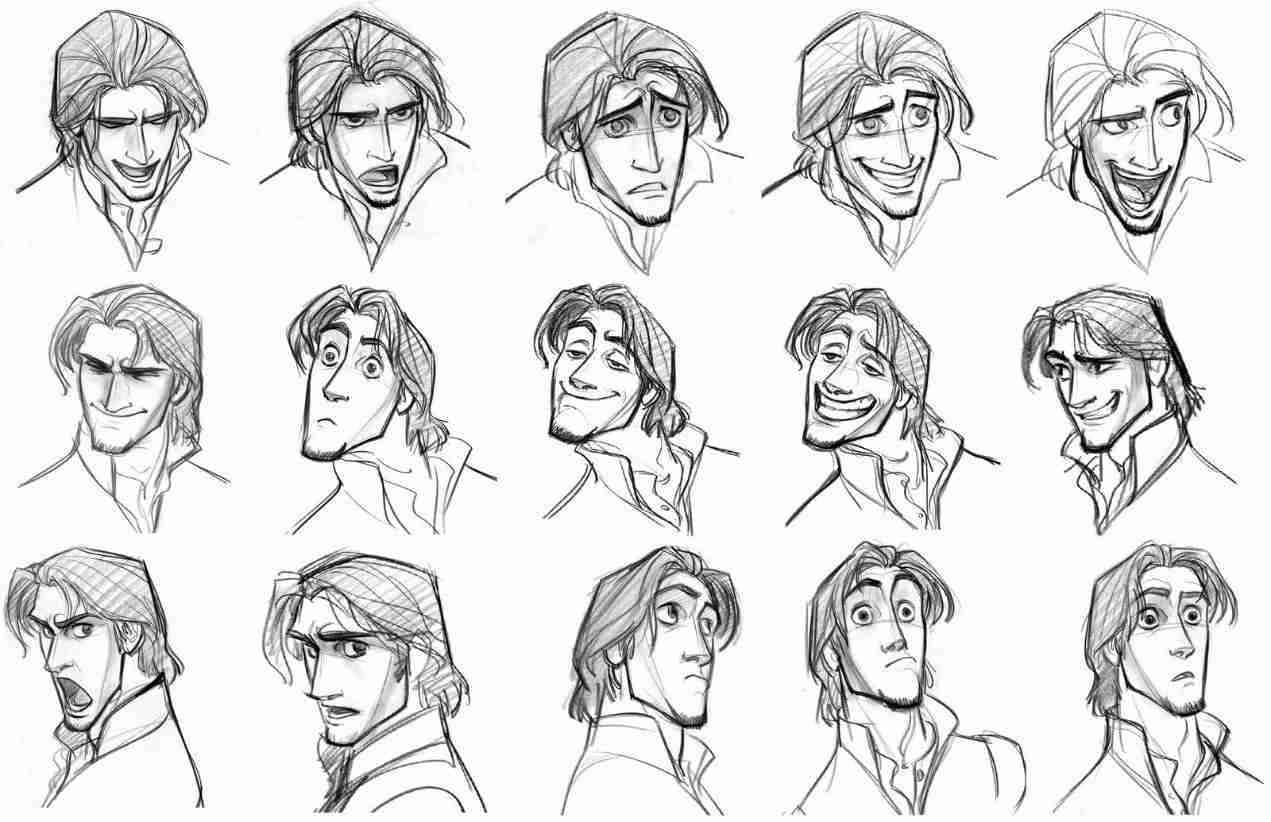 صورة توضح مرحلة الرسم اليدوي لفيلم الكرتون