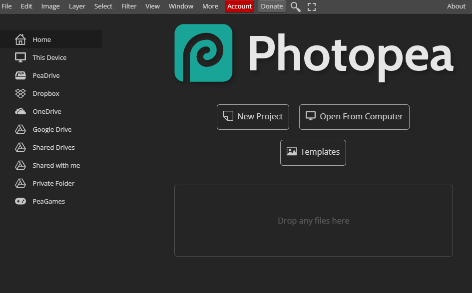 أداة Photopea