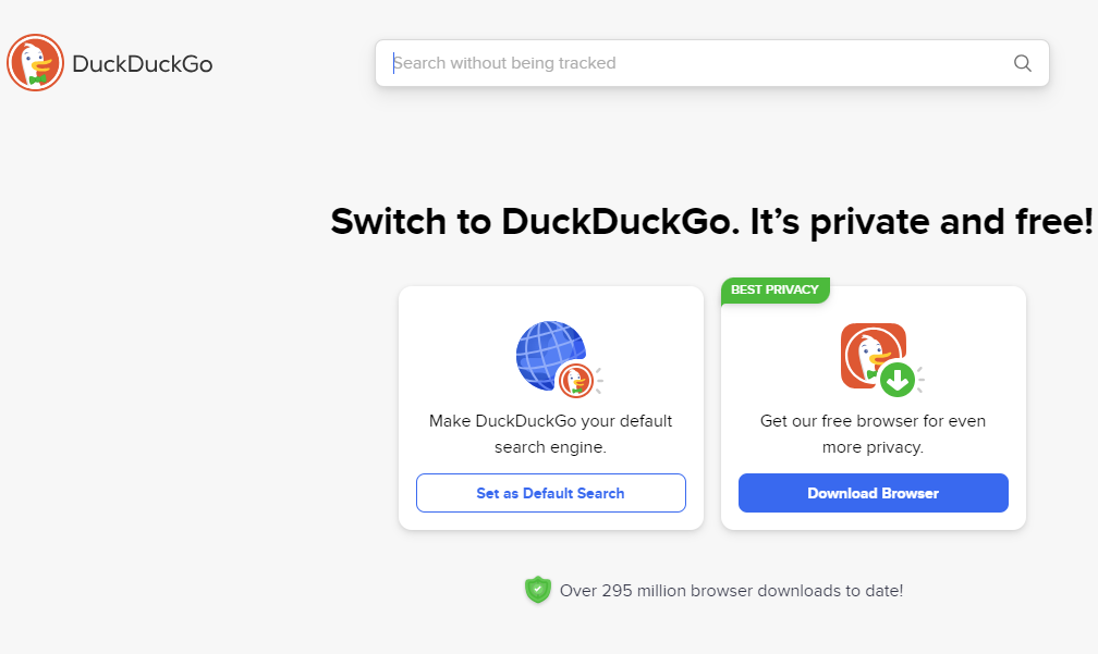 محرك بحث Duckduckgo