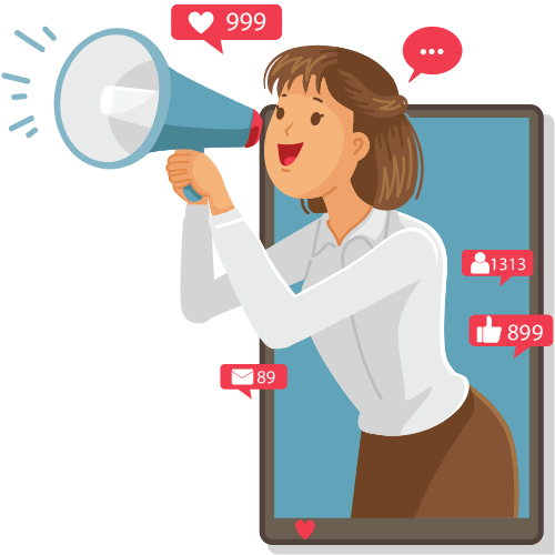 مديرة لأحد حسابات التواصل الاجتماعي