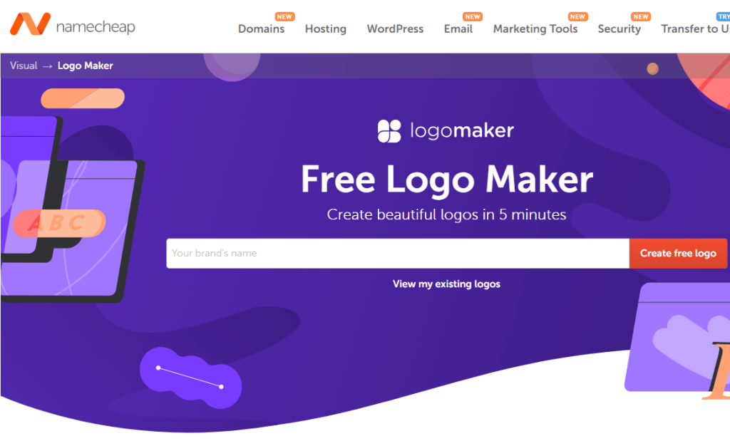 Namecheap logo maker