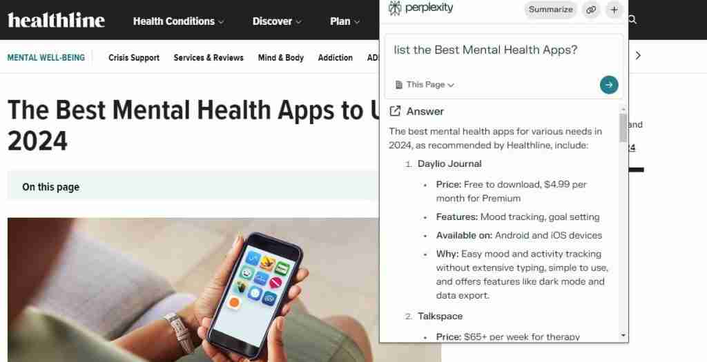إضافة Perplexity AI على كروم