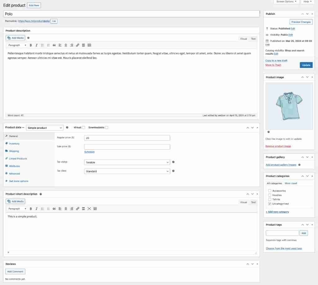إضافة المنتجات عبر ووكوميرس