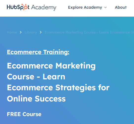 صورة شاشة توضح تفاصيل كورس Ecommerce Marketing Course - Learn Ecommerce Strategies for Online Success