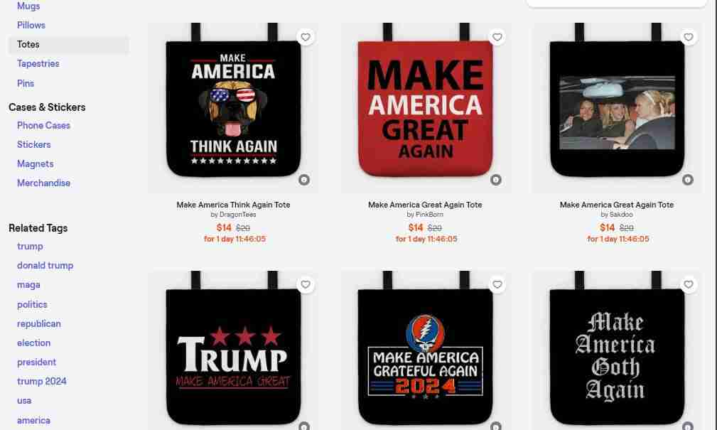 مثال على التصميمات السياسية