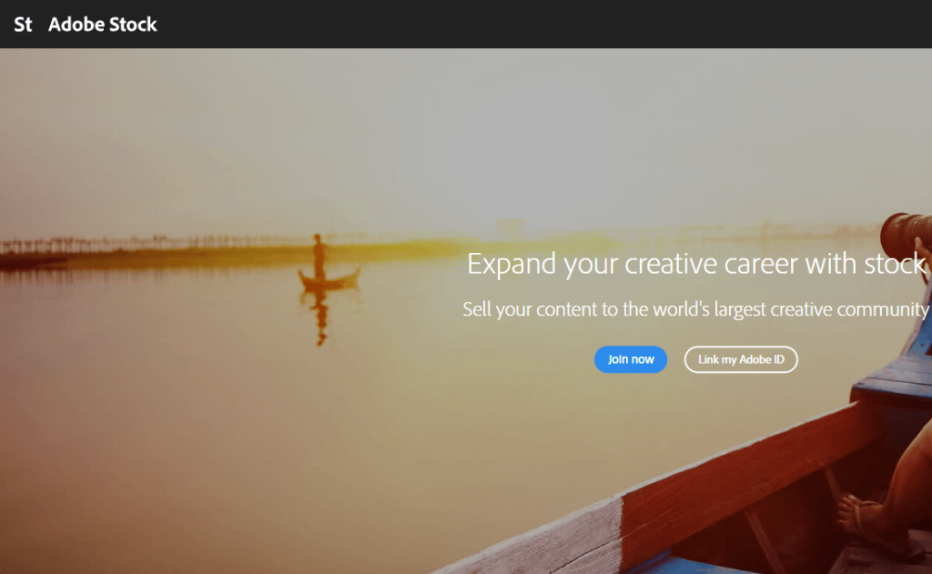 صورة شاشة من موقع Adobe Stock